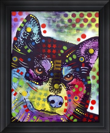 Framed Shiba Inu Print