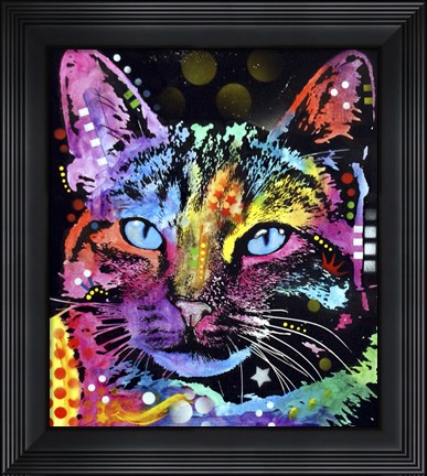 Framed Thoughtful Cat Print