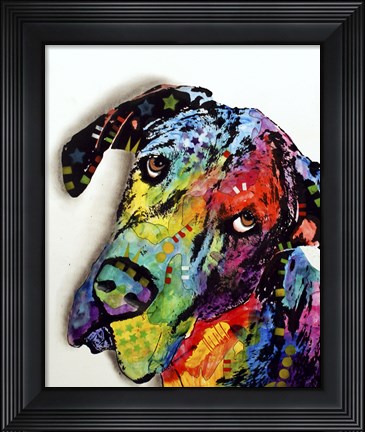 Framed Tilted Dane Print