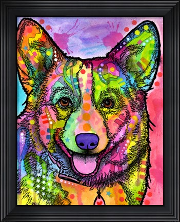 Framed Corgi II Print
