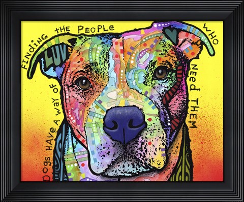 Framed Dogs Have A Way Print