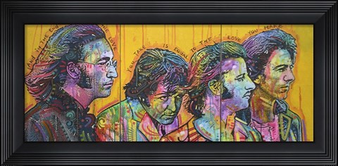 Framed Beatles Pano Print