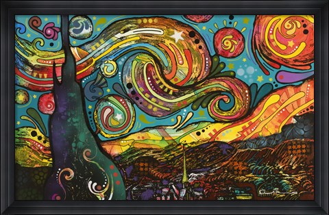 Framed Starry Night Print