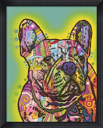 Framed French Bulldog III Print