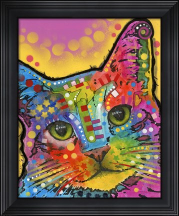 Framed Tilt Cat Print
