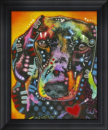 Framed Brilliant Dachshund Print