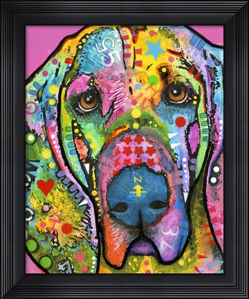 Framed Bloodhound Print