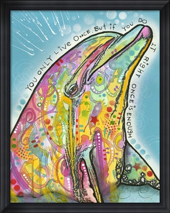 Framed Dolphin Print
