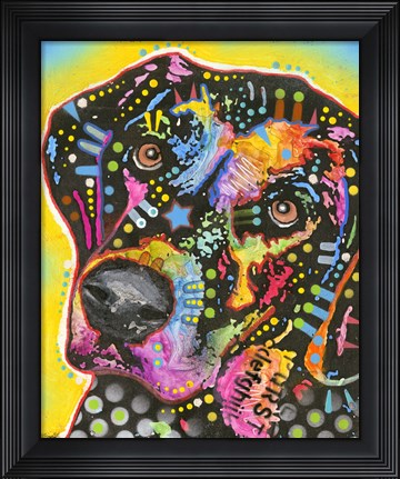 Framed Dotted Dog Print