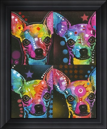 Framed Four Chihuahuas Print