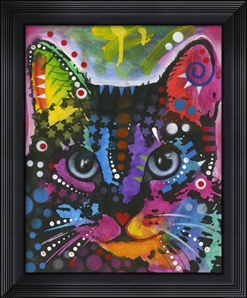 Framed Cat 12 Print