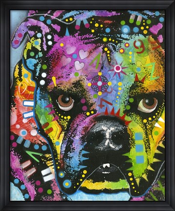 Framed Little Dog Stare Print