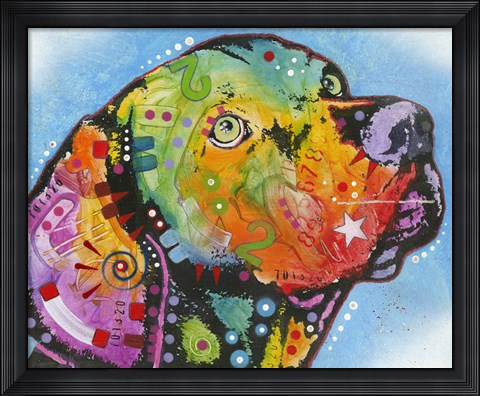 Framed Glowing Personality Dog Print