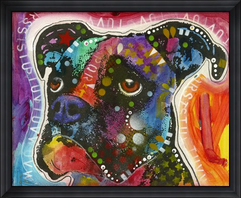 Framed Alphabet Dog Print