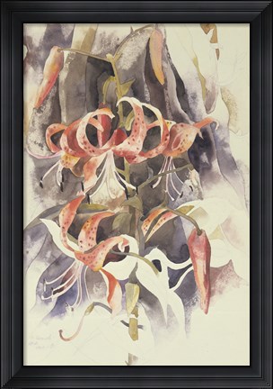 Framed Tiger Lilies Print