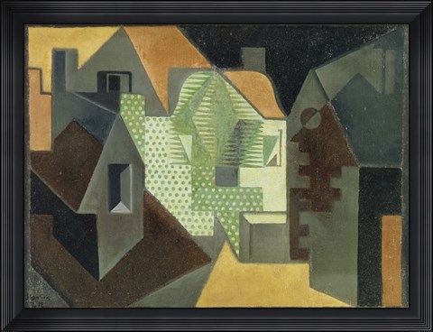 Framed Village Print