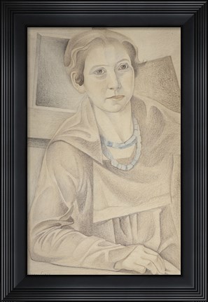 Framed Portrait of Madame Lipchitz, 1918 Print