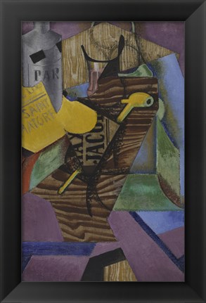 Framed Still Life with Book (Saint Matorel), December 1913 Print