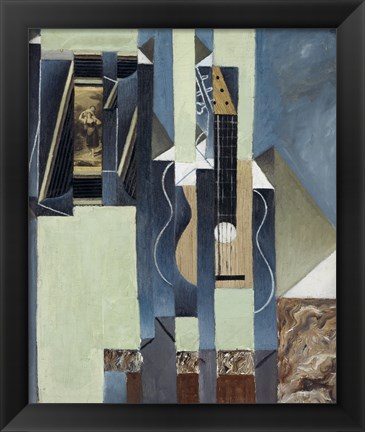 Framed Guitar, 1913 Print