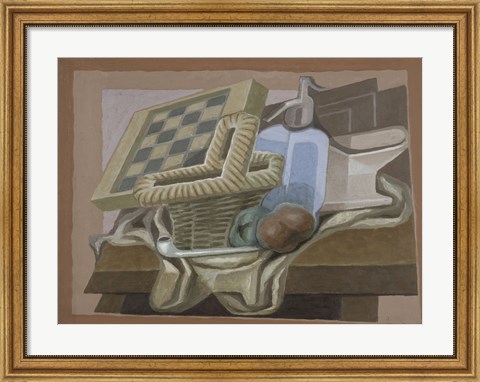 Framed Basket and Siphon, 1925 Print