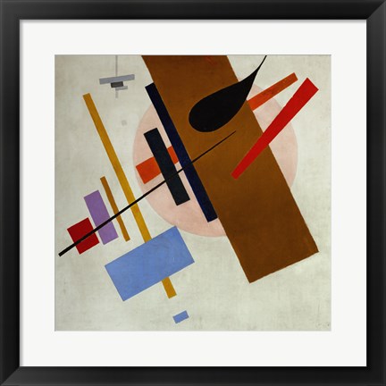 Framed Suprematism, c 1917 Print