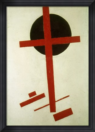 Framed Red Cross on Black Circle, 1920-27 Print