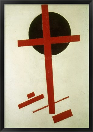 Framed Red Cross on Black Circle, 1920-27 Print