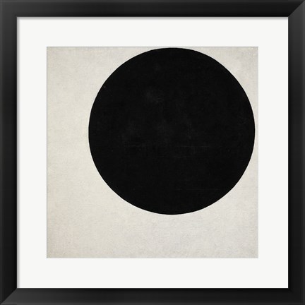 Framed Black Circle, c. 1923 Print