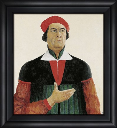 Framed Perfected Portrait of Ivan Kljun, c. 1913 Print