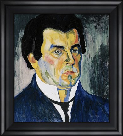 Framed Selfportrait Tempera Print