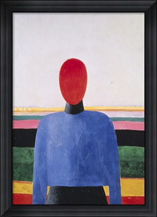 Framed Bust of Woman Print