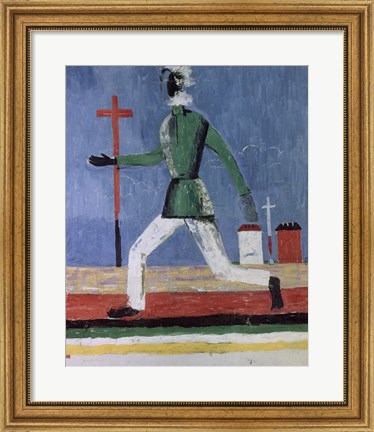 Framed Running Man, (1933-1934) Print