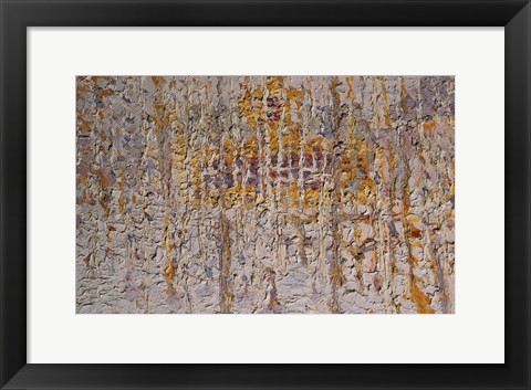 Framed Landscape with Yellow House Print
