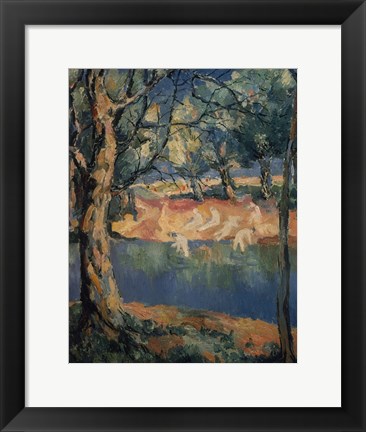 Framed River in the Woods, Late 1920s Print