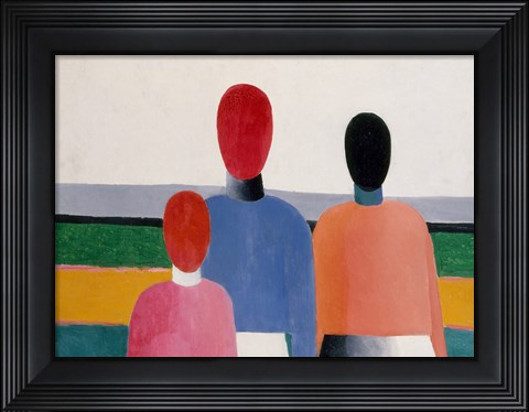 Framed Three Female Figures, c. 1928 Print