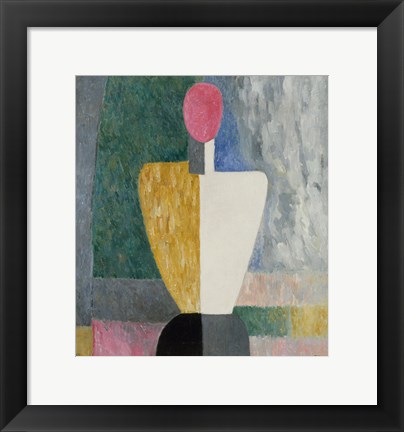 Framed Bust (Figure with a Pink Face), c. 1923 Print