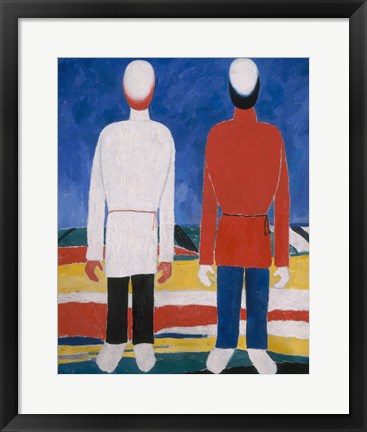 Framed Two Male Figures, 1928-1932 Print