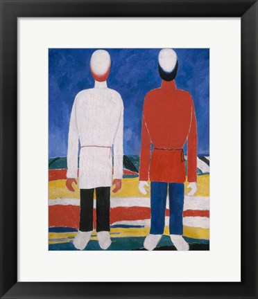 Framed Two Male Figures, 1928-1932 Print