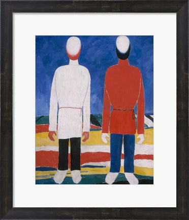 Framed Two Male Figures, 1928-1932 Print