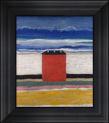 Framed Red House, 1932 Print