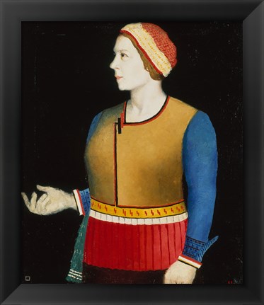 Framed Portrait of Natalia A Mancenko, 1933 Print