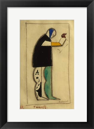 Framed letter, 1913 Print