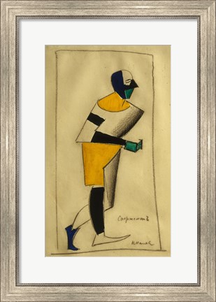 Framed Athlete, 1913 Print