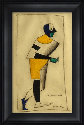 Framed Athlete, 1913 Print