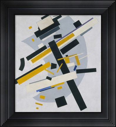 Framed Suprematism (Supremus, no 58 Black and Yellow), 1916 Print