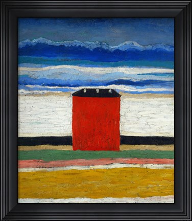 Framed Red House, 1932 Print