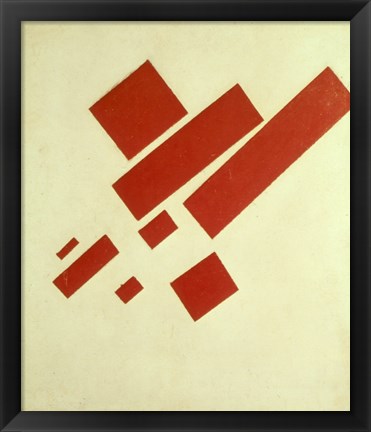 Framed Eight Red Rectangles, 1915 Print