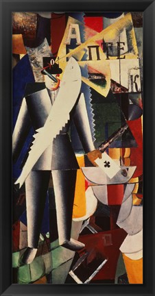 Framed Aviator, 1914 Print