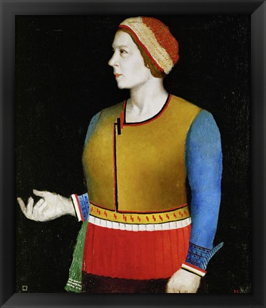 Framed Portrait of a Woman,  1933 Print