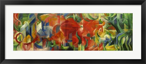 Framed Playing Forms - Spielende Formen, 1914 Print